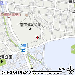 三郷町立　竜田運動公園周辺の地図