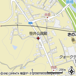 笹井公民館周辺の地図