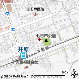 岡山県井原市七日市町202周辺の地図