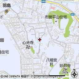 羽島遊園周辺の地図