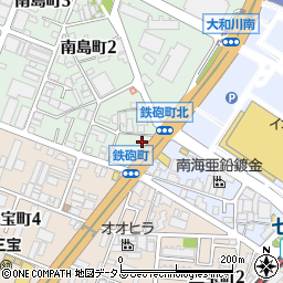 大阪府堺市堺区南島町1丁周辺の地図
