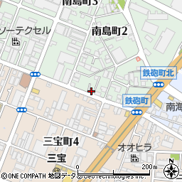 大阪府堺市堺区南島町2丁周辺の地図
