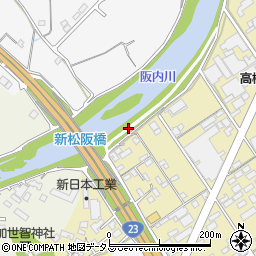 新松阪橋周辺の地図
