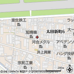 大阪府八尾市太田新町4丁目59周辺の地図