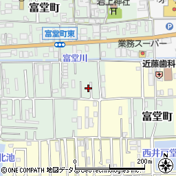 奈良県天理市富堂町166周辺の地図