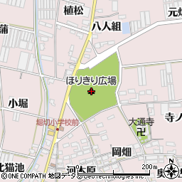 ほりきり広場周辺の地図