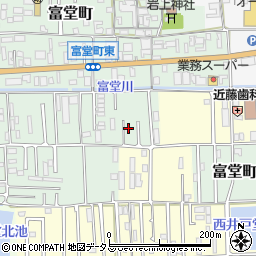 奈良県天理市富堂町165周辺の地図