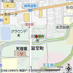 奈良県天理市富堂町76-41周辺の地図