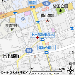 岡山県井原市上出部町400周辺の地図