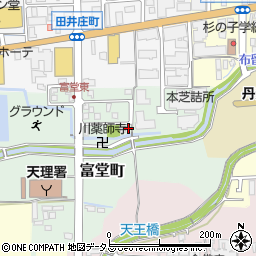 奈良県天理市富堂町76-37周辺の地図