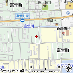 奈良県天理市富堂町166-7周辺の地図