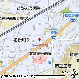 株式会社トヨタレンタリース岡山　倉敷リース周辺の地図