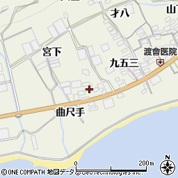 愛知県田原市越戸町曲尺手周辺の地図