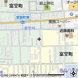 奈良県天理市富堂町168周辺の地図