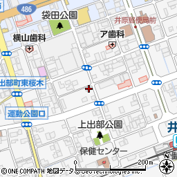 岡山県井原市上出部町483周辺の地図