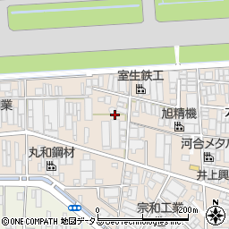 大阪府八尾市太田新町4丁目周辺の地図