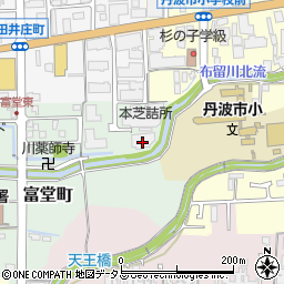 奈良県天理市富堂町64周辺の地図