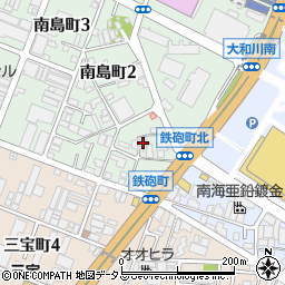 大阪府堺市堺区南島町1丁28周辺の地図