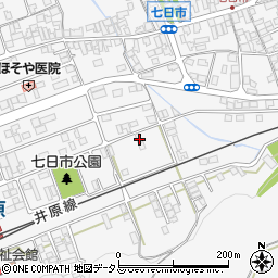 岡山県井原市七日市町822周辺の地図