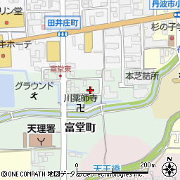 奈良県天理市富堂町76-34周辺の地図