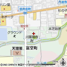 奈良県天理市富堂町76-33周辺の地図