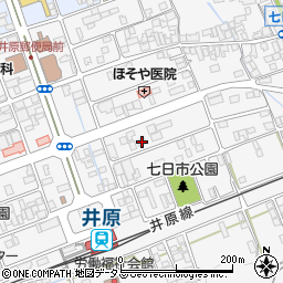 岡山県井原市七日市町167周辺の地図