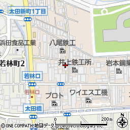 大阪府八尾市太田新町1丁目245周辺の地図