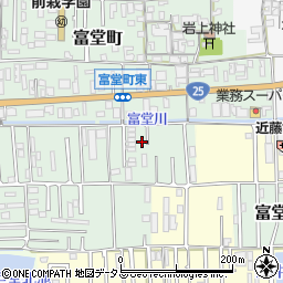 奈良県天理市富堂町163-7周辺の地図