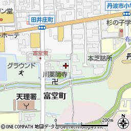 奈良県天理市富堂町76-21周辺の地図