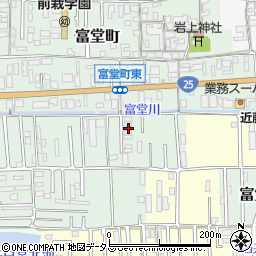 奈良県天理市富堂町159-3周辺の地図