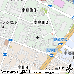 大阪府堺市堺区南島町2丁57周辺の地図