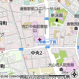 倉敷市立美術館周辺の地図