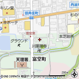 奈良県天理市富堂町76-24周辺の地図