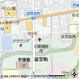 奈良県天理市富堂町76周辺の地図