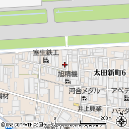 大阪府八尾市太田新町4丁目18周辺の地図