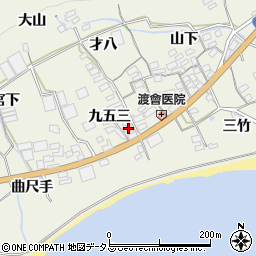 愛知県田原市越戸町九五三周辺の地図