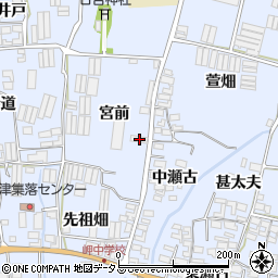 愛知県田原市小塩津町宮前9周辺の地図