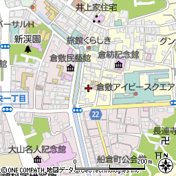 koba coffee 倉敷川店周辺の地図