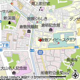 桃太郎の博物館周辺の地図