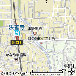ファミリーマート法善寺駅東店周辺の地図