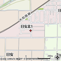 〒636-0133 奈良県生駒郡斑鳩町目安北の地図