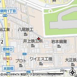 大阪府八尾市太田新町1丁目180周辺の地図