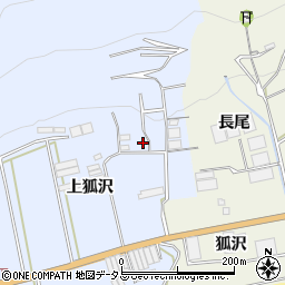 愛知県田原市和地町上狐沢周辺の地図