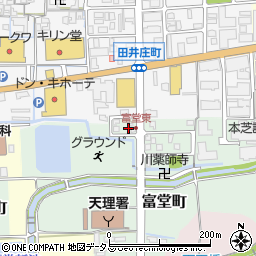 奈良県天理市富堂町76-8周辺の地図