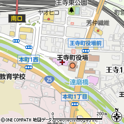 王寺町教育委員会周辺の地図