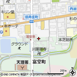 奈良県天理市富堂町76-13周辺の地図