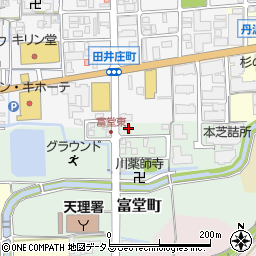 奈良県天理市富堂町76-12周辺の地図