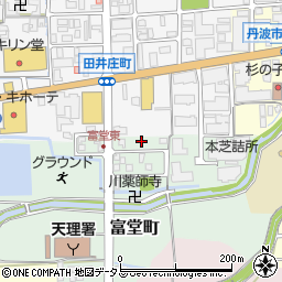 奈良県天理市富堂町76-15周辺の地図