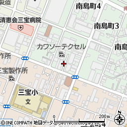 大阪府堺市堺区南島町4丁148周辺の地図