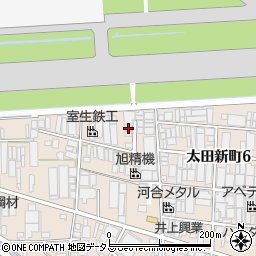 大阪府八尾市太田新町4丁目16周辺の地図